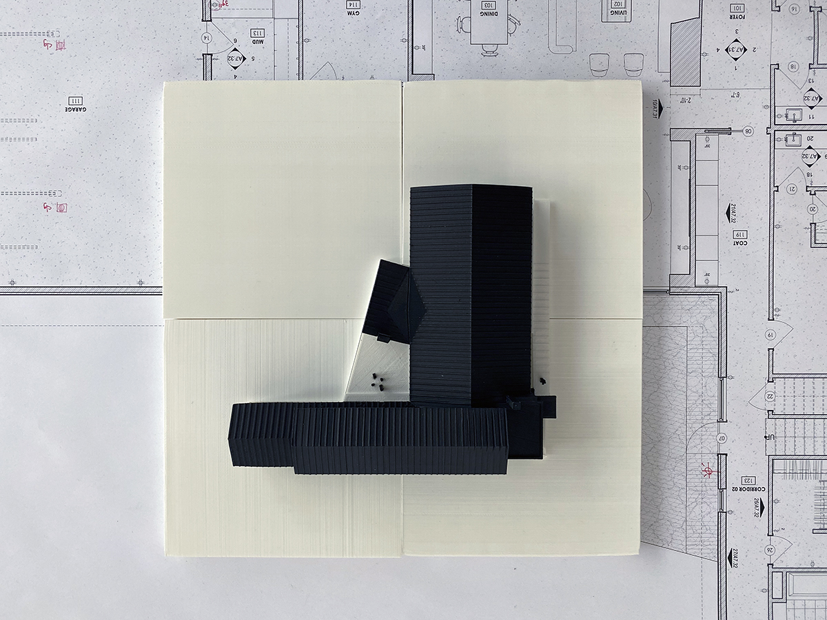 3D Model Site Plan with House Plan View 01