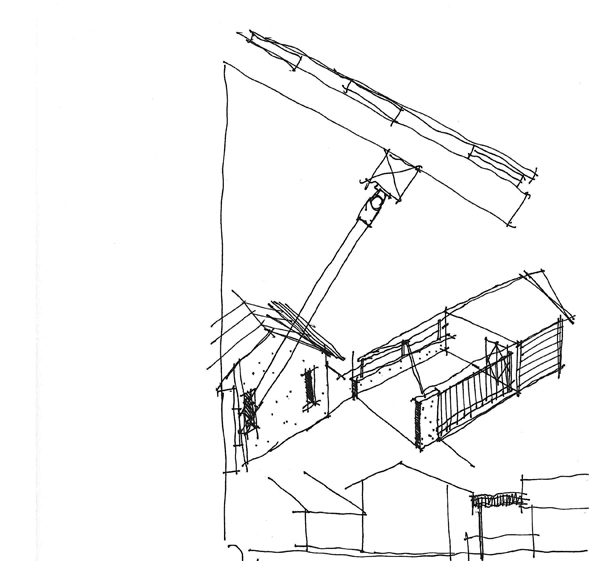 Sketches from Dallas Architect Bob Borson circa 1996