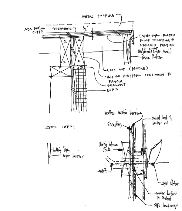 Sketches from Dallas Architect Bob Borson circa 1996