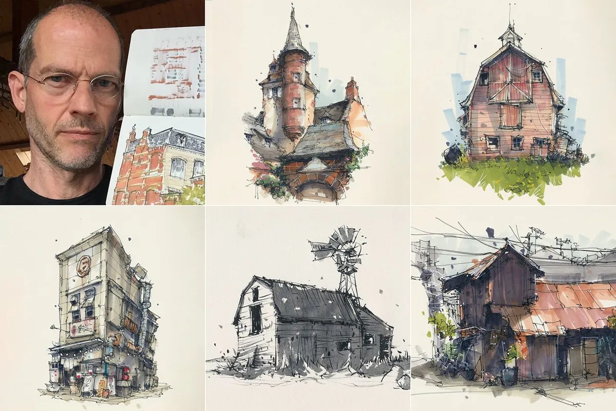 Albert Kiefer - "@Housesketcher" on Instagram