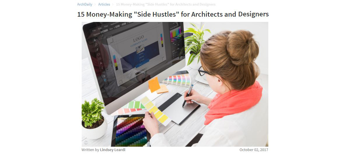 ArchDaily Side Hustle article