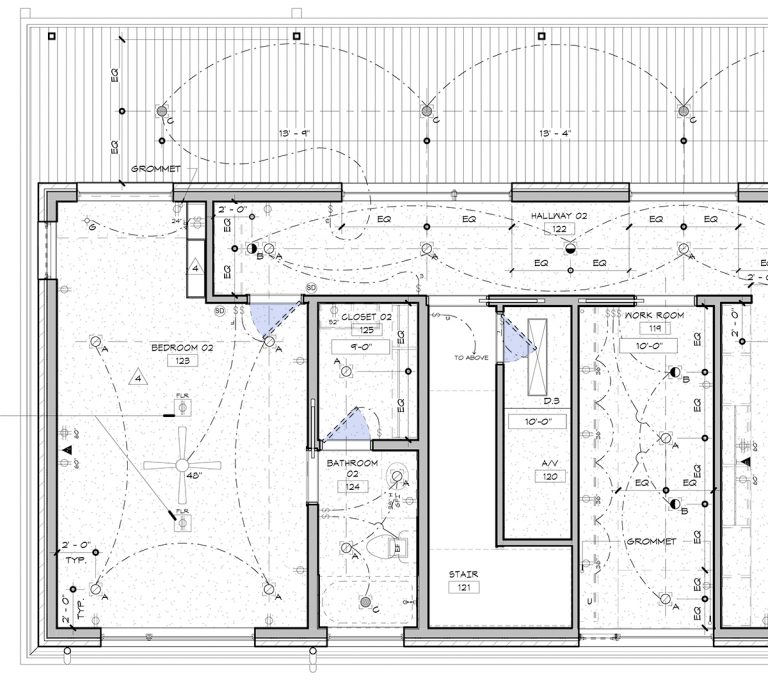 Architectural Graphics 101 - Dashed Doors RCP rendered