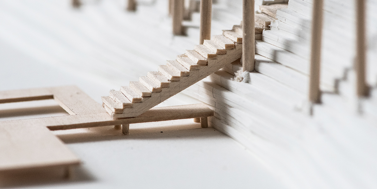 architectural model making - stairs