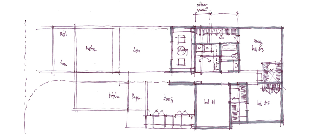 Architectural Sketch Series Schematic Design 03 by Bob Borson