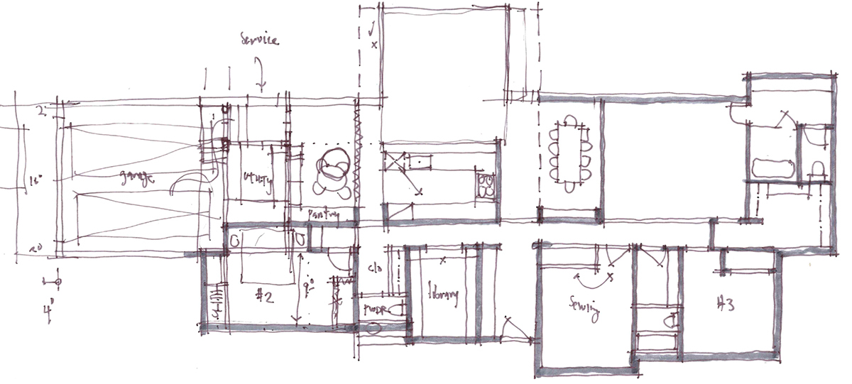 Architectural Sketch Series Schematic Design 10 by Bob Borson