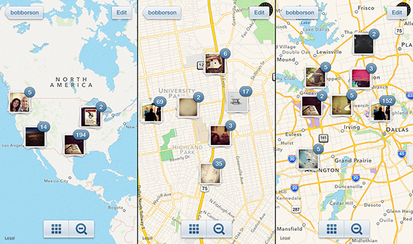 Bob Borson Instagram Map