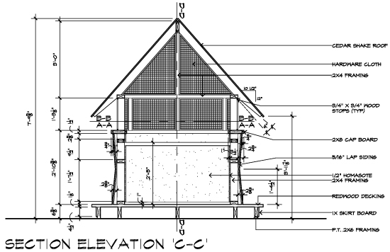 Casa 2011 Bug House Section Elevation CC