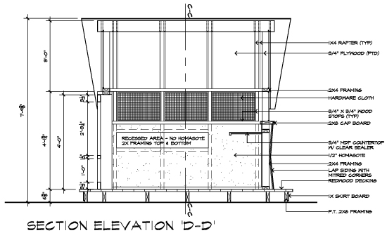 Casa 2011 Bug House Section Elevation DD