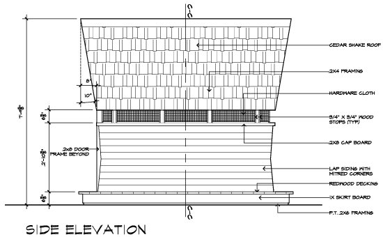 Casa 2011 Bug House Side Elevation