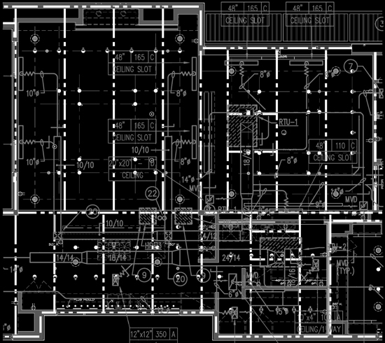 Complicated Ceiling Drawing