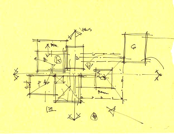 country house charette drawing 01