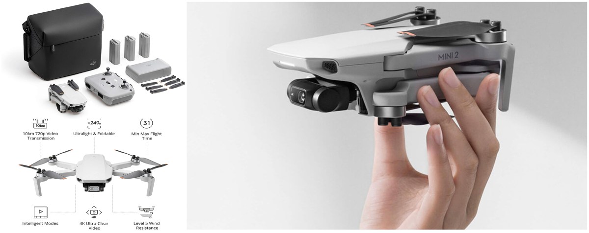 DJI Mini 2 Drone plus Fly More Combo