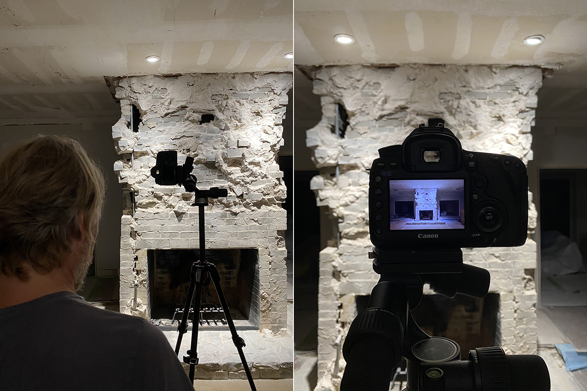 Documenting the Demolished Fireplace