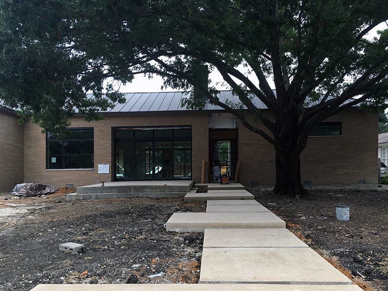 front porch - concrete work completed