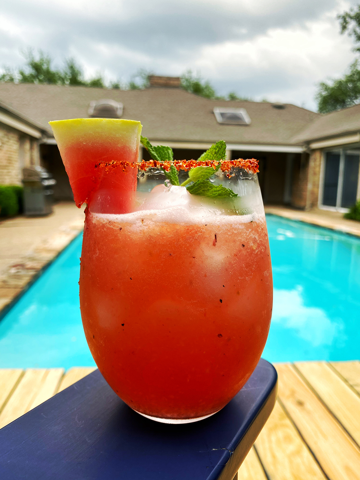 Borson Family Grilled Watermelon and Peach Margarita - Happy Hour at the Borson House