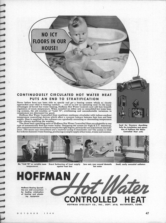 Hoffman Hot Water Ad Architectural Forum Magazine