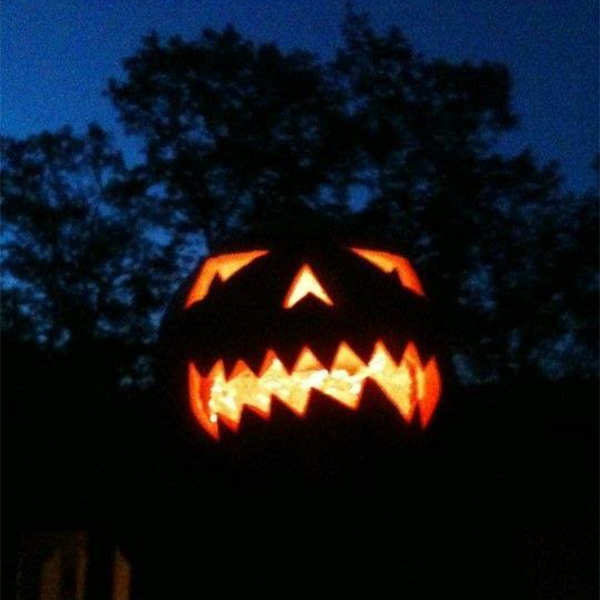 Pumpkin carved by Jes Stafford