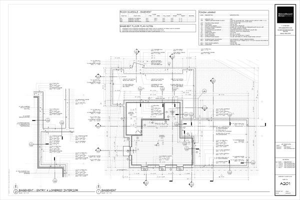 Modern House Drawings Bob Borson A201