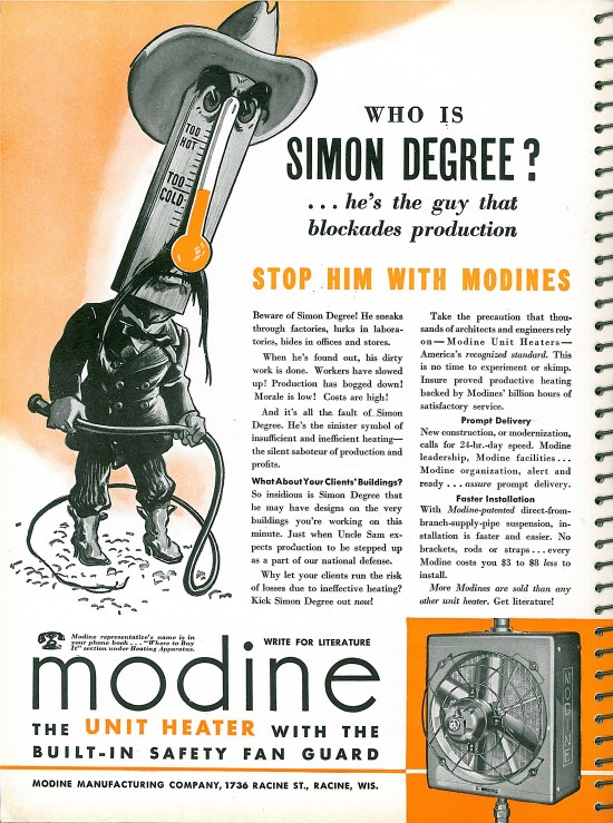 Modine Unit Heater Ad Architectural Forum Magazine