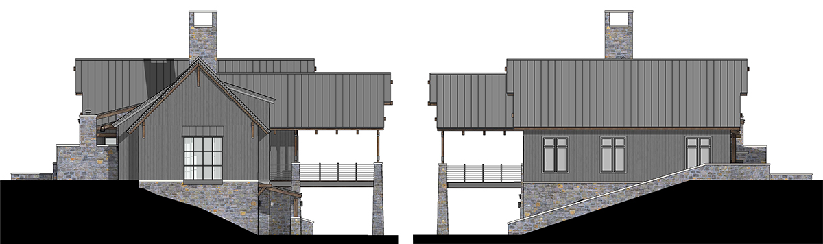 West Elevation 2D - Renderings for Residential Design