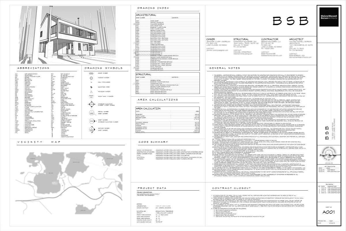 Residential Cover Sheet - Small Firm