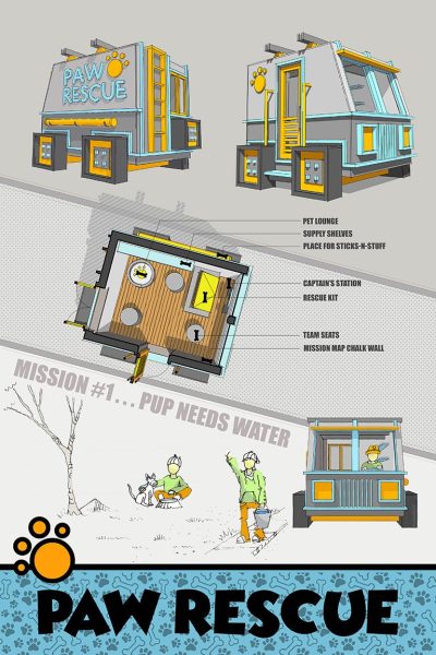 Riaan Kotze - Paw Rescue 2017 Life of an Architect Playhouse Design Competition Winner