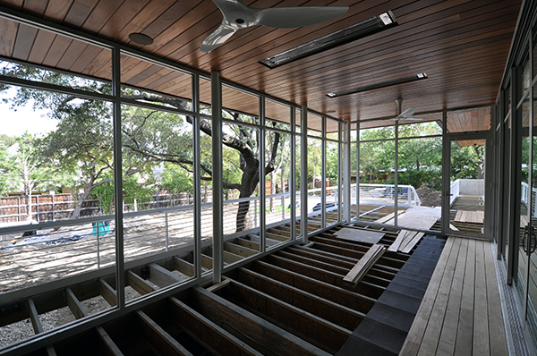 Screen Porch - screen under the floor boards