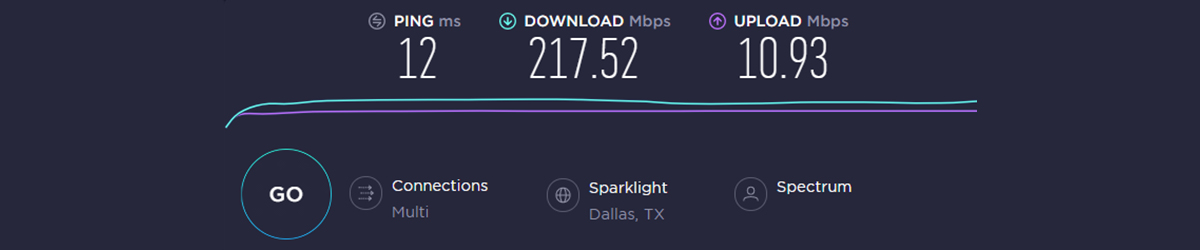 Speedtest Results