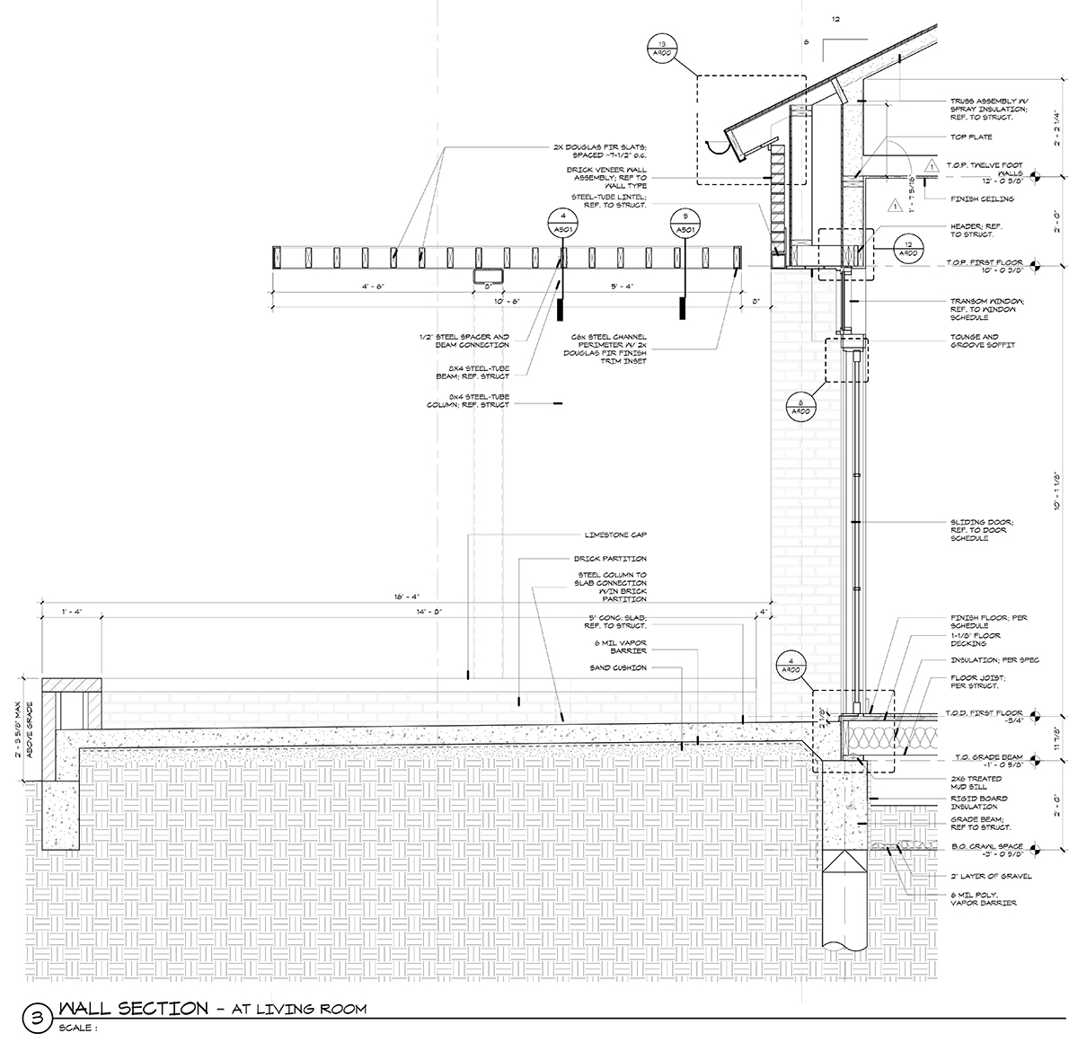 steel trellis - wall section