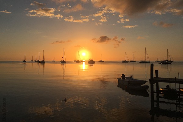 Sunset in the Exumas