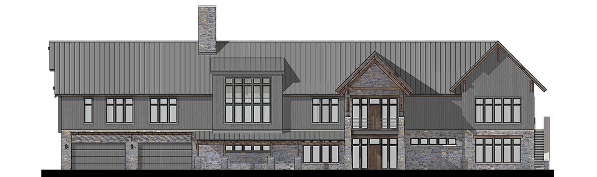 West Elevation 2D - Renderings for Residential Design