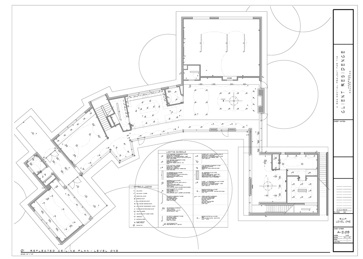 Architectural RCP Plan example - Architectural Graphics 101 - Symbols